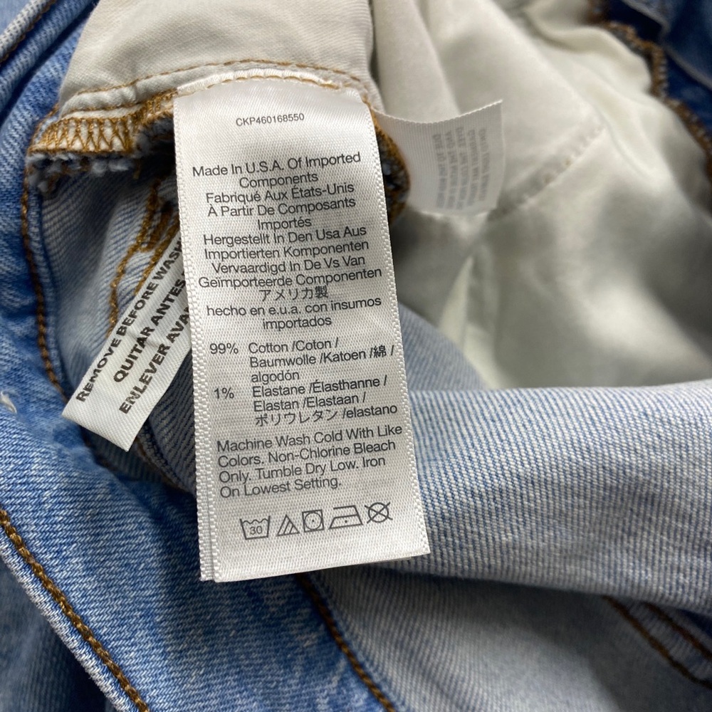 Madewell The Perfect Vintage
Straight Jeans Womens 29 Blue‎ High
Rise Distressed - Picture 13 of 14